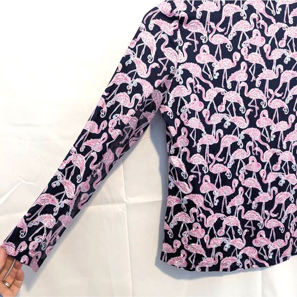 X by Gottex Flamingo Golf Polo Pullover Jacket Size XS - Picture 5 of 7